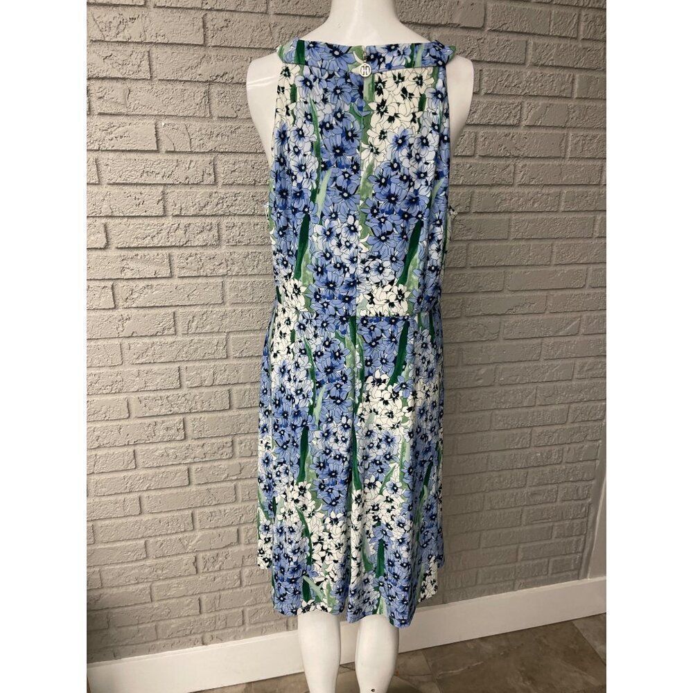Tommy Hilfiger Women Sleeveless Floral Fit and Flare Dress Size 14 - Picture 4 of 8